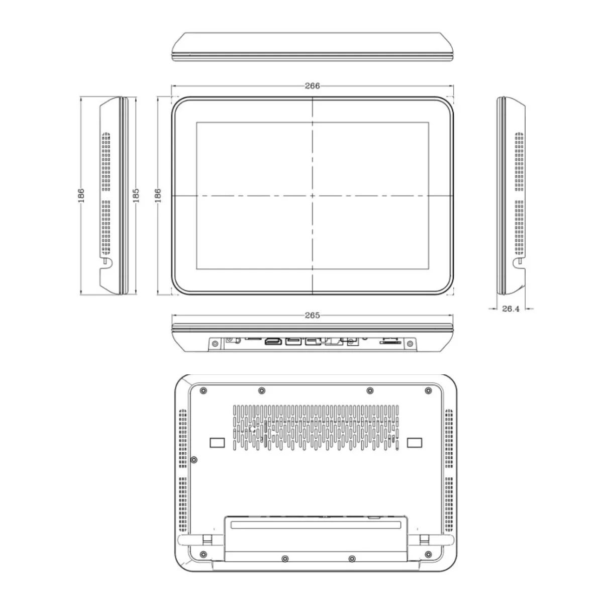 10 Tum Full HD Digital Pekskärm - Android 11 - Bild 3