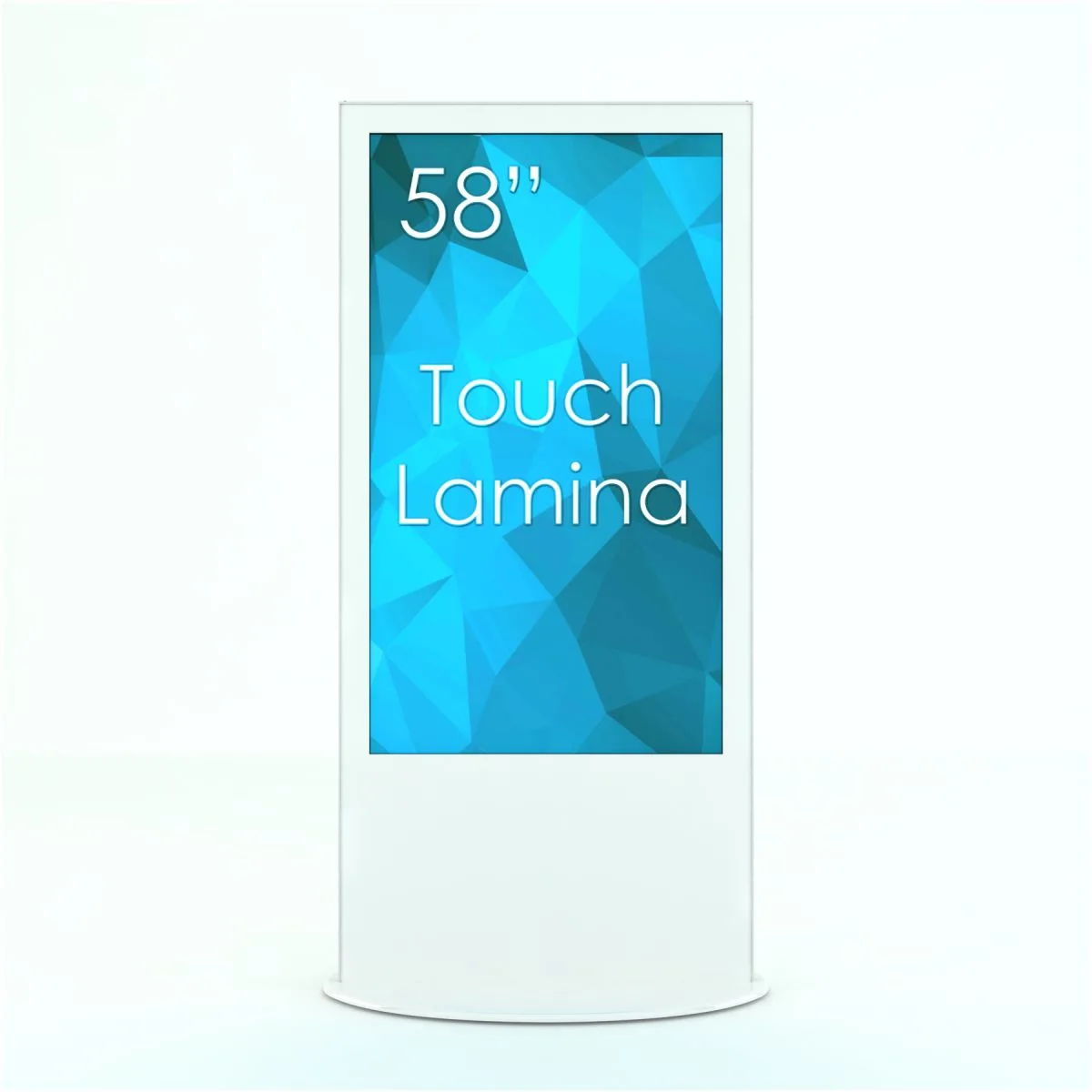 Lamina 58 Tum 4K Fristående Digital Pekskärm - Vit - Front2